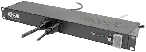 Tripp Lite 12-Outlet Rackmount PDU Isobar Surge Protector Power Strip, 20A, 3840 Joules, 15ft Cord with 5-20P Plug, 1U Rack-Mount, Lifetime Manufacturer's Warranty & $25,000 Insurance (IBAR12-20ULTRA)
