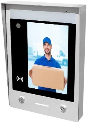 GBF SentryLink Smart Full IP Video Door Station/Smart Video Intercom System for 8-1000 Units Apartment (Surface Mounted)- 1080P HD Camera, Control Two Locks remotely, Built-in Card Reader