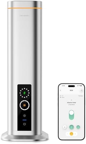 Airversa RDX Smart Waterless Essential Oil Diffuser for Large Room, Silver