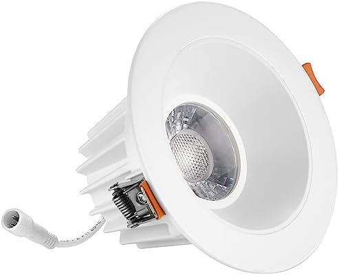 Maxxima 4" Anti-Glare LED Downlight Canless, 1200 Lumens, 5 CCT, White