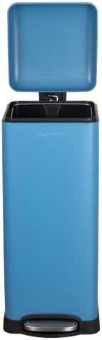 happimess Betty 8 Gal Step Trash Can Soft-Close Lid, Bright Cobalt Blue