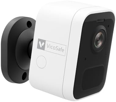 VicoHome BC1 Security Camera Wireless Outdoor - WiFi Camera with Smart Motion Detection, Battery Powered - 6 Months Without Charging, Night Vision, Dust and Water Resistance IP65