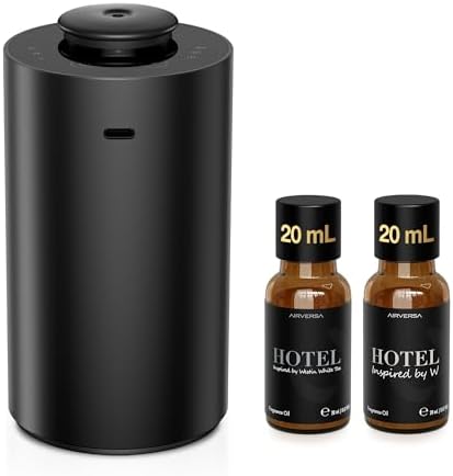 Airversa ANX Waterless Essential Oil Diffuser Starter Kit, Black