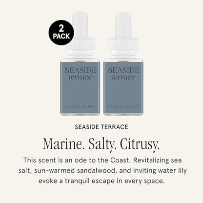 Pura x Studio McGee Home Diffuser Refill, 2 Pack, Seaside Terrace