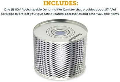 SnapSafe Reusable Canister Dehumidifier, 75902 - Portable, Easy to Use Moisture Absorbers for Gun Safes & Cabinets - Prevent Moisture Damage for Gun Safe Accessories, Firearms in Your Gun Vault