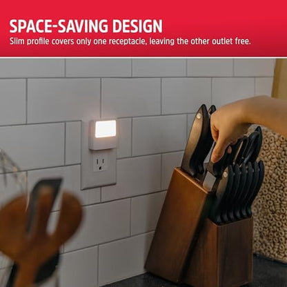 Energizer Night Lights Plug into Wall, 2-Pack, LED Plug in Nightlight