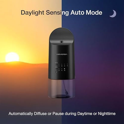 Airversa ANP Smart Plug in Wall Waterless Essential Oil Diffuser, Black