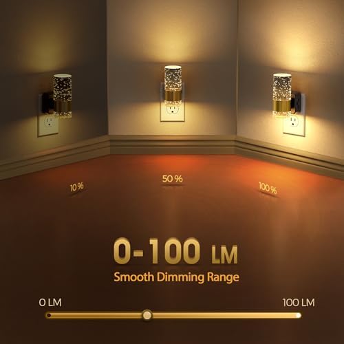 Briignite Night Light, Dimmable Night Lights Plug into Wall