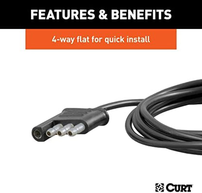 CURT 53201 Auxiliary LED Trailer Lights for Cargo Carriers and Bike Racks