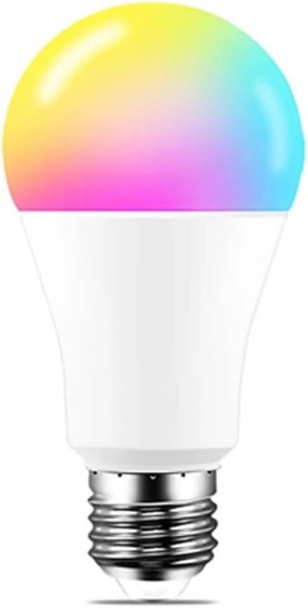 YSJX Lights, Pack of 5, LED Smart Bulb AC85-265V E27 15W Warm White and Cool White Sound Control Lamps, Household Bulbs(RGB+CW+WW)