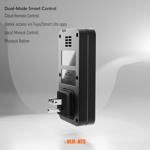 LP405 25A Heavy Duty Smart Plug Meter Sockets Industrial Energy Monitor Trip-Rate Billing, OVP/UVP/OLP Color Screen Magnetic Relay Offline Logging WiFi Tuya/Smart Life for AC/Heaters