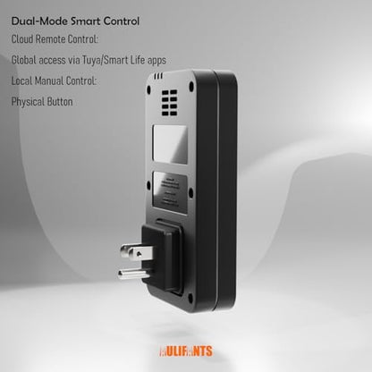 LP405 25A Heavy Duty Smart Plug Meter Sockets Industrial Energy Monitor Trip-Rate Billing, OVP/UVP/OLP Color Screen Magnetic Relay Offline Logging WiFi Tuya/Smart Life for AC/Heaters