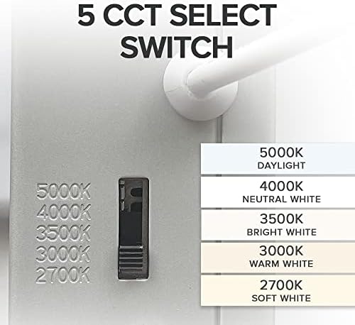 Maxxima 4" Ultra Thin Recessed LED Downlight, 650 Lumens, 5 CCT, 12-Pack