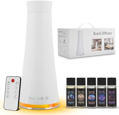 160ML Waterless Scent Diffuser Kit，Included 5 * 20ml Hotel Oils