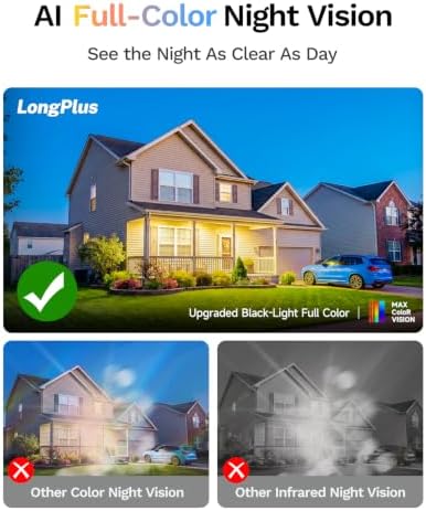 LongPlus 5MP 3K Indoor Window Camera, 2 Pack Safe View Window Camera