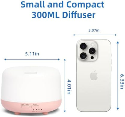 SPLITSKY 300ml Essential Oil Diffuser with Remote and Quiet Operation