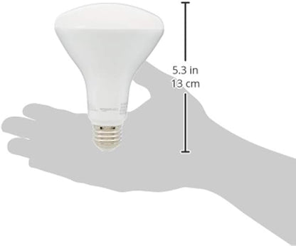 Amazon Basics BR30 LED Light Bulbs, 65W Equivalent, 11W Energy Efficient, E26 Standard Base, Soft White 2700K, Dimmable, 10,000 Hour Lifetime, 6-Pack