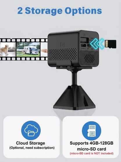 4G LTE Cellular Security Camera 2K HD No WiFi Needed Travel Camera