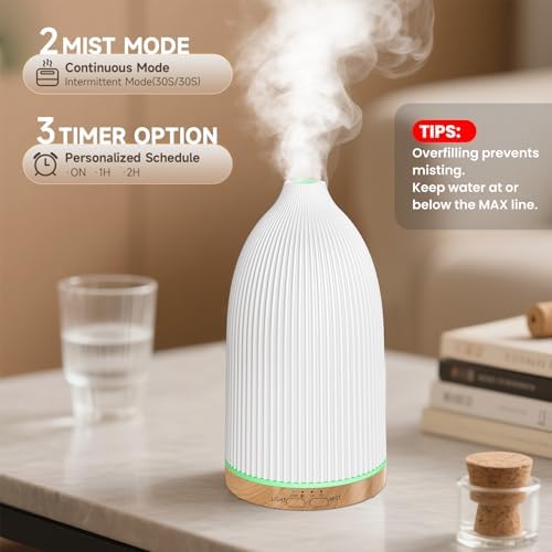 URPOWER 150mL Essential Oil Diffuser Small Scent Diffuser for Home