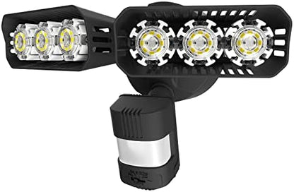 SANSI 27W 2700LM LED Motion Sensor Outdoor Flood Light, 5000K IP65, Black