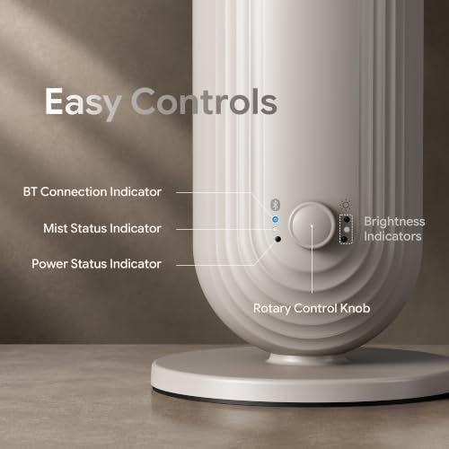 Airversa U1 Smart Tower Waterless Essential Oil Diffuser, Beige Gray