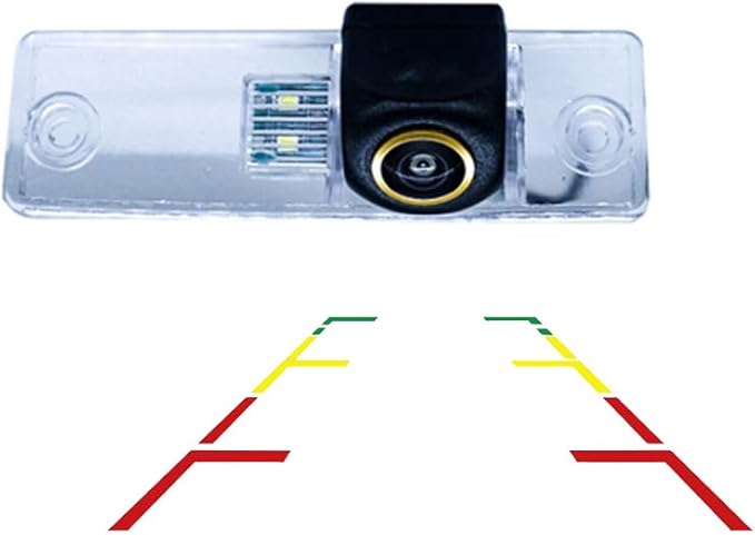 Vlicevrn HD Fisheye Vehicle Car Rear View Camera Night Vision Backup Parking Camera for Toyota 4Runner N210 MK4 / Hilux Surf N210 / SW4 N210 MK4 / Fortuner/Innova (Golden Fisheye Fixed)