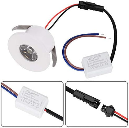 5pcs 1W 1 Inch Recessed LED Lights Mini Recessed LED Lights AC 110V