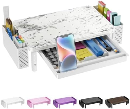 WALI Computer Monitor Stand with Storage and Pen Holder