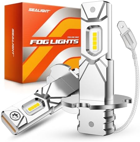SEALIGHT H3 LED Bulb, H3LL/H3 LED Fog Light Bulb, 6500K White, 30000LM