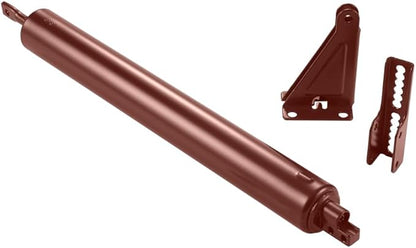 Ideal Security Model 9 Standard Duty Pneumatic Storm and Screen Door Closer, 10.5" L x 1.25" W x 1.25" H, Adjustable Speed, Smooth Closing for Lightweight to Medium Doors, Easy Install, Brown