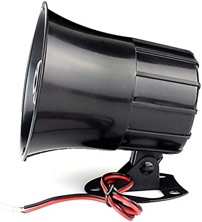 Wired Alarm Siren Horn 15W DC 6 to 12V Security Siren with Bracket for Home Security Alarm System