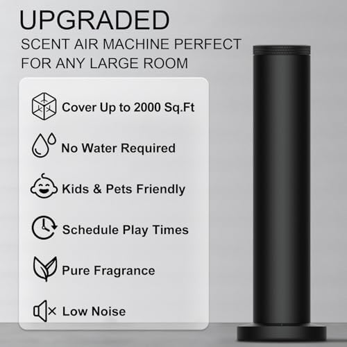 Wireless Hotel Scent Diffuser Starter Kit,Waterless Diffuser for 2000 Sq Ft
