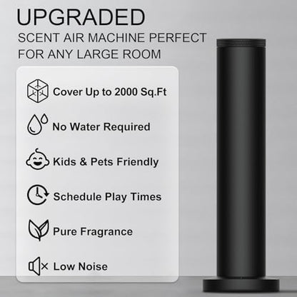 Wireless Hotel Scent Diffuser Starter Kit,Waterless Diffuser for 2000 Sq Ft