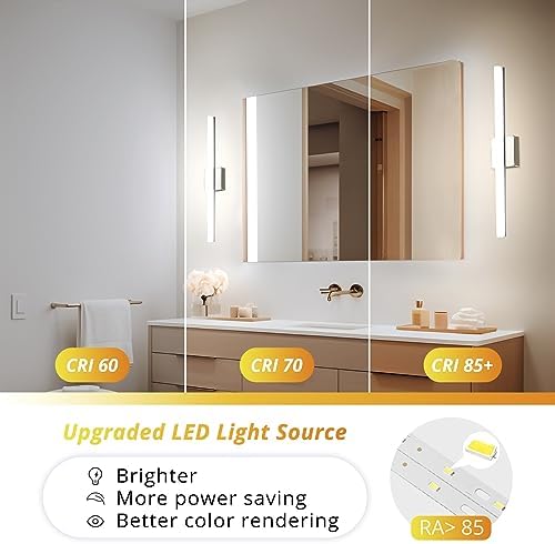 Combuh Lights for Bathroom Vanity Fixtures Above Mirror, Modern Wall Lamp