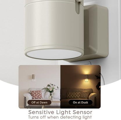 Briignite Night Lights Plug into Wall, Modern LED Night Light Plug in