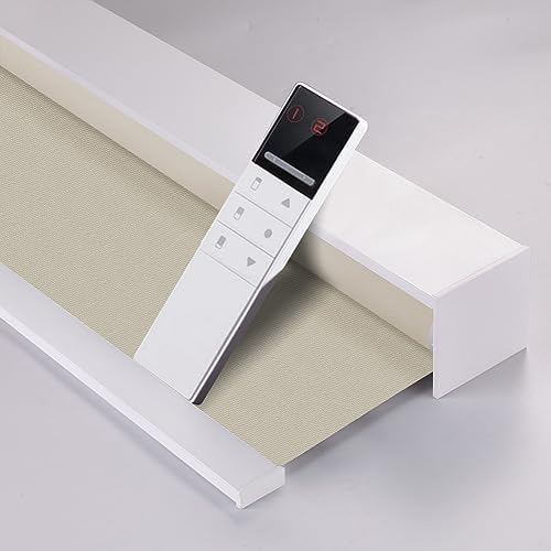 ZSHINE Motorized Blackout Roller Shades Remote Control Rechargeable(82026C)