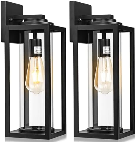 FILIYANO Large Outdoor Wall Lights, 20 Inch,Modern Exterior Fixtures,2 Pack