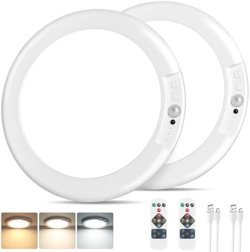 Rechargeable Motion Sensor Ceiling Light, 12000mAh Battery Closet Light
