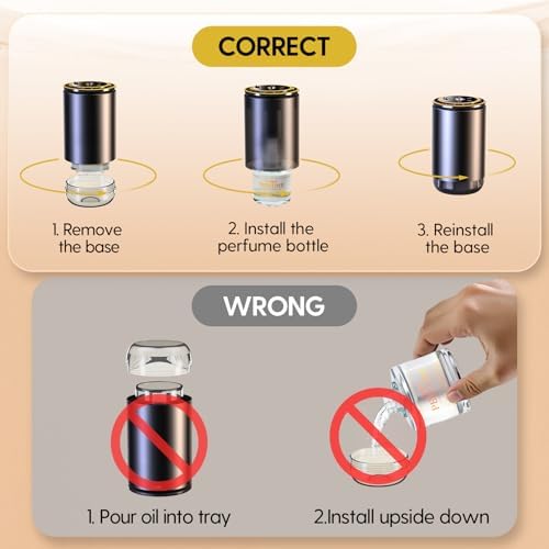 Smart Car Air Freshener Refill 50ml (1.69OZ)- Car Diffuser Perfume Made with Natural Plant Extracts, Essential Oil Refill Compatible with Most Air Diffusers, Long-Lasting Car Fragrance - Cologne
