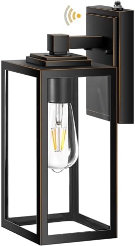 VIANIS Large Dusk to Dawn Outdoor Lighting for Porch, Anti-Rust, Waterproof