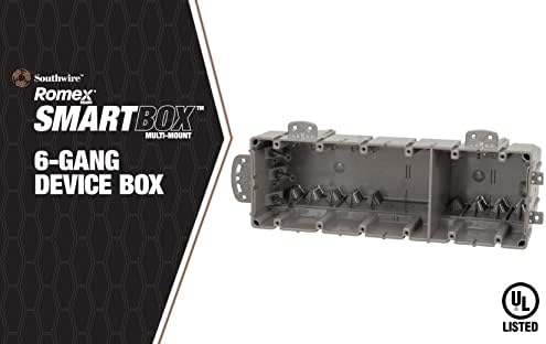 Southwire MSB1G One Gang Device Box with Depth Adjustable, Heavy Duty 42lb