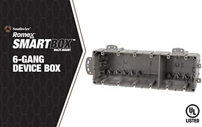 Southwire MSB1G One Gang Device Box with Depth Adjustable, Heavy Duty 42lb