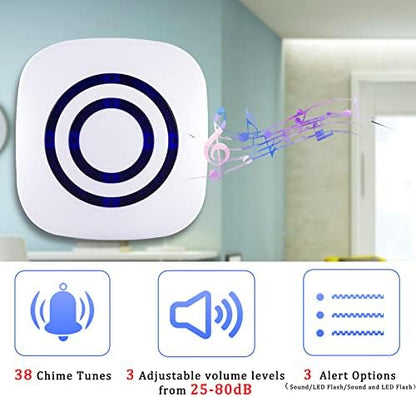 Motion Sensor Alarm System, Wireless Home Security Driveway Alarm Indoor