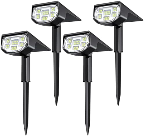 AloftSun Solar Spot Lights Outdoor , Solar Lights Outdoor Waterproof