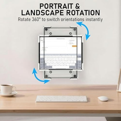 Tablet Wall Mount, Metal Enclosure iPad Holder for Retail POS & Smart Home