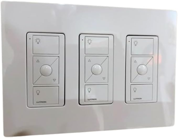 SplashNColor Wallplate Brackets for Lutron Caseta Pico Remote, 3-Pack – Seamless Remote Snap-in Installation Wall Bracket for Lutron Smart Switch, Durable Wall Mount Design for Lutron Pico Remote