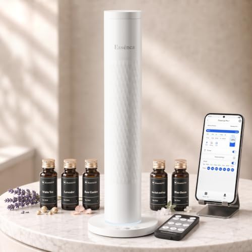 Waterless Essential Oil Diffuser with 5 Oils Starter Kit, Cold Air