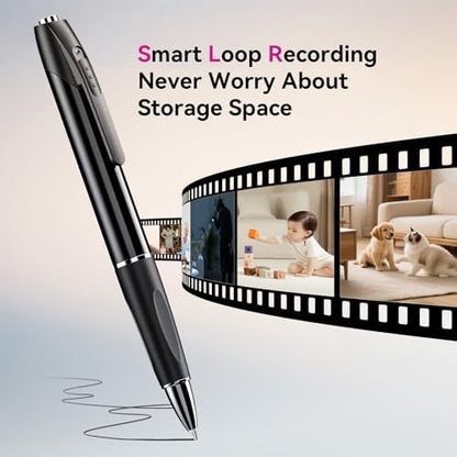 64G 1080P HD Portable Body Camera for Home Security, Camera with Take Photos, Long Battery Life, Rechargeable Cam Ideal for Outdoor Indoor, Easy to Use