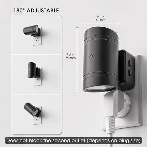 Briignite Night Lights Plug into Wall, 10-Color Changing RGB Night Light