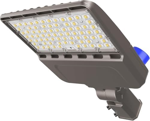 480V LED Parking Lot Light, 200W LED Shoebox Light AC 277-480V,UL & ETL, IP65 Waterproof Dusk to Dawn Parking Lot Light with Slip Mount, Outdoor Street Light for Parking Lot Sports Stadium